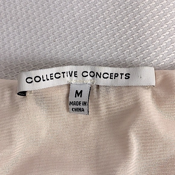 Collective Concepts Women Peplum Floral Top M Spaghetti Straps Pink Black Summer - Picture 3 of 10